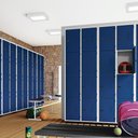 Ver imagem 7 de Armário Roupeiro Aço 8 Portas Academia Guarda Volume Ea702 Azul
