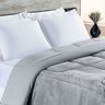 Coberdrom Allure Queen Dupla Face Manta Plush + Malha 1 Peça - Cinza - 2
