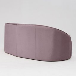 Sofá Curvo Montserrat 230cm 4 Lugares Veludo Rosa Queimado - Nexta Casa - 8