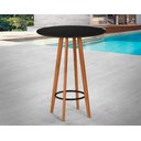 Ver imagem 5 de Conjunto Mesa Banquetas Alta Magic Luxo Puff Madeira Maciça Bistro Sala e Cozinha Hall Cor Preto