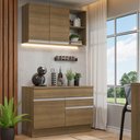 Ver imagem 1 de Armário de Cozinha Compacta 120cm Rustic Glamy Madesa 08