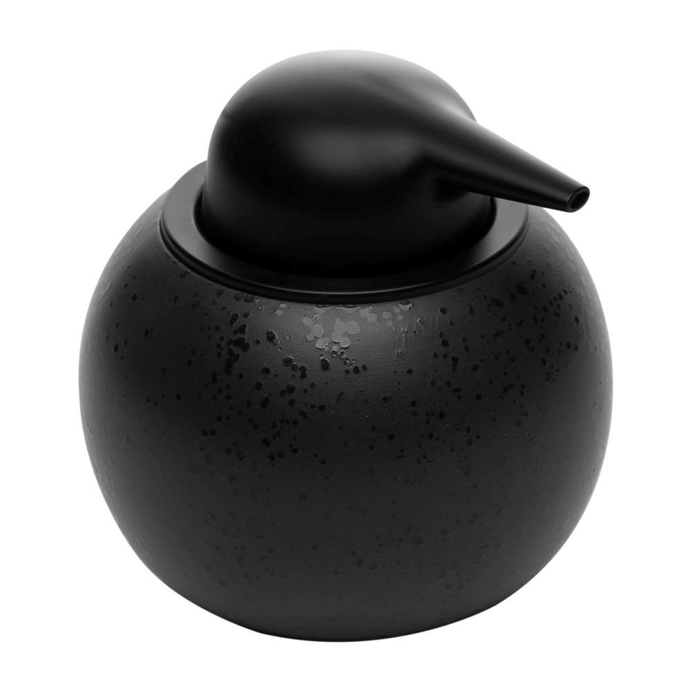 Porta Sabonete Liquido de Ceramica Granada 350ml Preto | MadeiraMadeira