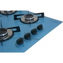 Ver imagem 3 de Fogão Cooktop a Gás Chapa 4b Bocas Ultra Chama 127/220v Marmorizado Marmo Azul