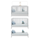 Ver imagem 5 de Berço Americano 3 em 1 com Colchão Incluso Multimóveis MP0527PA Branco