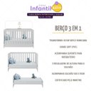 Ver imagem 3 de Berço Americano 3 em 1 com Colchão Incluso Multimóveis MP0527PA Branco