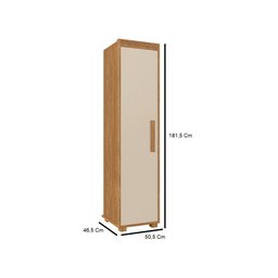 Multiuso Sapateira Modular Malta 1 Porta Camas Fenix - 4