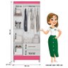 Guarda Roupa Infantil Lima e Cômoda Vênus com Pés Branco Flex – Moval - 4