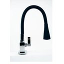 Ver imagem 1 de Torneira de Mesa para Cozinha Quadrada Bica Móvel 1167 Cromado/black - Samer