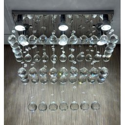 Lustre de Cristal Legítimo K9 Retangular para Sala de Jantar - 2