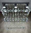 Ver imagem 2 de Lustre de Cristal Legítimo K9 Retangular para Sala de Jantar