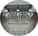Ver imagem 1 de Lustre de Cristal Legítimo K9 Retangular para Sala de Jantar
