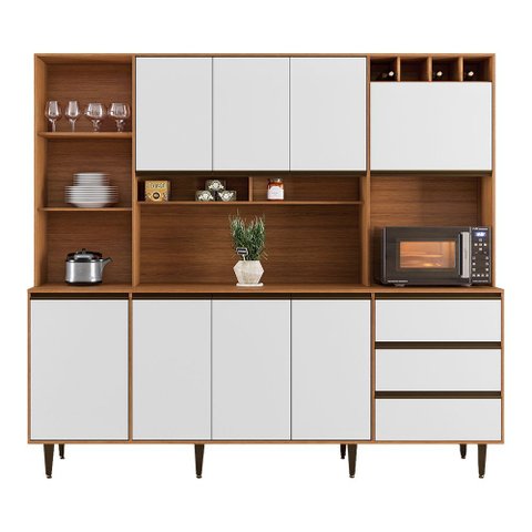 Armário de Cozinha Completa 8 Portas 3 Gavetas Itália