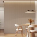 Ver imagem 1 de Kit 4 Placas de Painel Ripado Tóquio 250cm x 58cm x 3,3mm (Rende 5,8m²) Ecorevest Bege