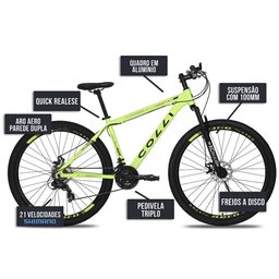 Bicicleta Colli Toronto Aro 29 Shimano 21 Marchas - 5