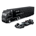 Ver imagem 2 de Miniatura F1 Mercedes W15 C/ Caminhão Actros 1:43 Bburago