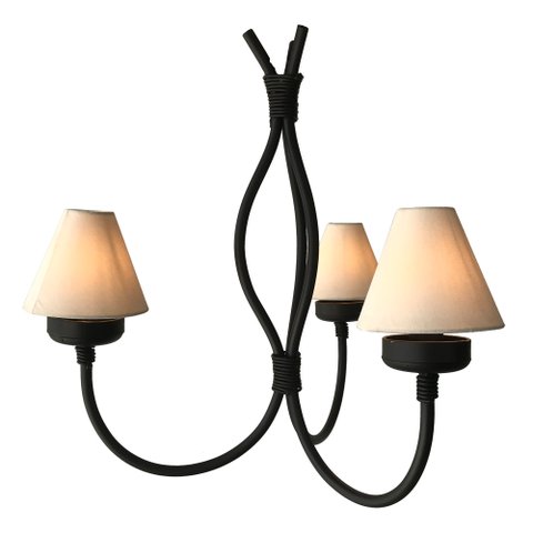 Pendente Artesanal Feito em Ferro Para Área Gourmet Interna Libertas Rosas Artesanato Belly