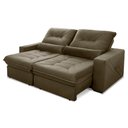 Ver imagem 5 de Sofá Retrátil Reclinável Sevilha 230cm Suede Velut com Molas Ensacadas - King House