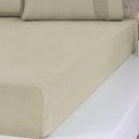 Ver imagem 5 de Lençol Solteiro Bella Cama Malha 100% Algodão 88x188x30cm Avelã