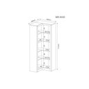 Ver imagem 2 de Guarda Roupa Closet Casal Me4132 de Canto C- 4 Prateleiras Preto - Tecno Mobili
