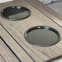 Ver imagem 3 de Kit 02 Esteiras para Sofá Braço Porta Copo Plástico S01 Flexível Tabaco - Inoviza