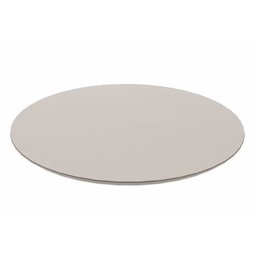 Tampo Redondo Laqueado Off Whhite para Mesa de Jantar 90 Cm - 1