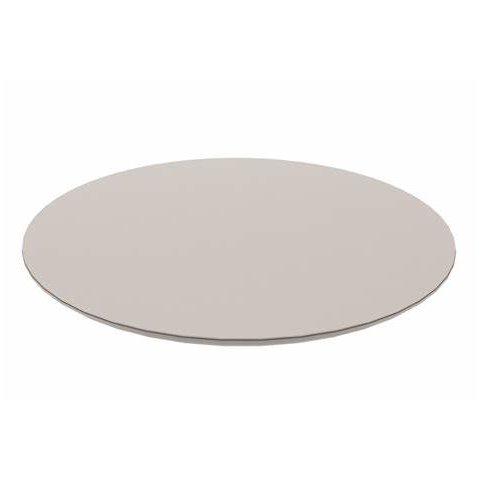 Tampo Redondo Laqueado Off Whhite para Mesa de Jantar 90 Cm