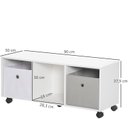 Ver imagem 3 de Rack Organizador de Nichos Infantil de Brinquedos Kalel 100% Mdf Woodcore