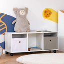 Ver imagem 1 de Rack Organizador de Nichos Infantil de Brinquedos Kalel 100% Mdf Woodcore