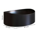 Ver imagem 3 de Cuba de Apoio para Banheiro em Marmore Sintetico 941012 Preto Pp
