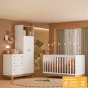 Ver imagem 3 de Conjunto Quarto Guarda Roupa 4970 e Berço Encanto Slim