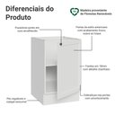 Ver imagem 3 de Balcão de Cozinha 50cm 1 Porta (sem Tampo) Branco Vik Madesa