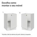 Ver imagem 4 de Balcão de Cozinha 50cm 1 Porta (sem Tampo) Branco Vik Madesa