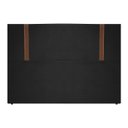 Ver imagem 2 de Kit Cabeceira e Calçadeira Baú para Cama Box Casal 140cm Bouclê Preto