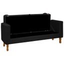 Ver imagem 6 de Kit Cabeceira e Calçadeira Baú para Cama Box Casal 140cm Bouclê Preto
