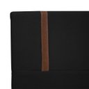 Ver imagem 3 de Kit Cabeceira e Calçadeira Baú para Cama Box Casal 140cm Bouclê Preto