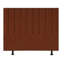 Ver imagem 1 de Cabeceira Estofada Cama Casal Queen Size 160 Cm Mavie Veludo:terracota