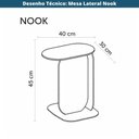 Ver imagem 4 de Mesa Lateral de Apoio Minimalista Nook Aço Pintada a Pó Azul