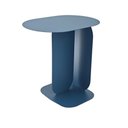 Ver imagem 1 de Mesa Lateral de Apoio Minimalista Nook Aço Pintada a Pó Azul