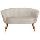 Ver imagem 1 de Namoradeira Sofa Petala Veludo