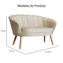 Ver imagem 5 de Namoradeira Sofa Petala Veludo