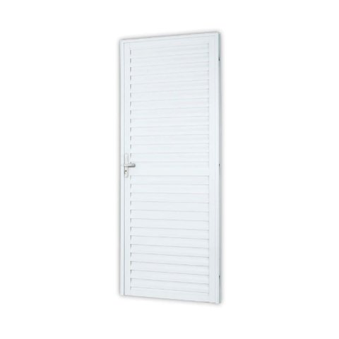 Porta Vestiario Palheta em Alumínio Branco 160cm x 80cm Linha 25 com Trinco
