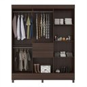 Ver imagem 3 de Guarda Roupa Casal Munique 8 Portas + 2 Gavetas - Demóbile:café Touch