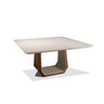 Mesa de Jantar Quadrada 8 Lugares Dubai com Vidro Off White - 2