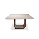 Ver imagem 1 de Mesa de Jantar Quadrada 8 Lugares Dubai com Vidro Off White