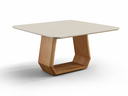 Ver imagem 2 de Mesa de Jantar Quadrada 8 Lugares Dubai com Vidro Off White
