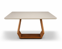Ver imagem 1 de Mesa de Jantar Quadrada 8 Lugares Dubai com Vidro Off White