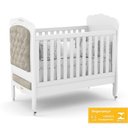 Ver imagem 4 de Berço Mini Cama Provence New Branco Soft com Capitonê - Matic Móveis