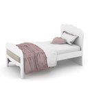 Ver imagem 3 de Berço Mini Cama Provence New Branco Soft com Capitonê - Matic Móveis