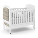 Ver imagem 1 de Berço Mini Cama Provence New Branco Soft com Capitonê - Matic Móveis
