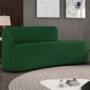 Ver imagem 1 de Sofá 3 Lugares para Sala 180cm Orgânico Wendi Suede Verde I01 - Mpozenato